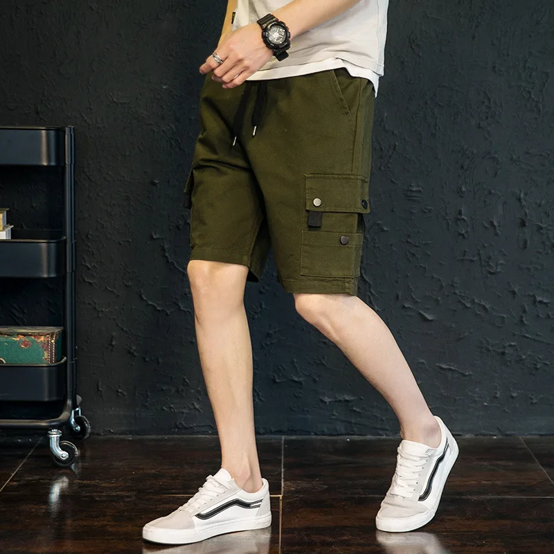 Fashion Summer Cargo Shorts Men Cotton Joggers Casual Short Home Pockets Sport Solid Plus Size Khaki Black Blue Street Wear 4XL Fashion Summer Cargo Shorts Men Cotton Joggers Casual Short Home Pockets Sport Solid Plus Size Khaki Black Blue Street Wear 4XL