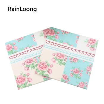 

[RainLoong] Paper Napkins Printed Feature Rose Festive & Party Tissue Decoration 33cm*33cm 5packs (20pcs/pack)