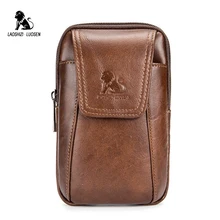 Мужские поясные сумки из натуральной кожи для телефона, поясная сумка, набедренная сумка, пояс из воловьей кожи, Карманный Кошелек для монет