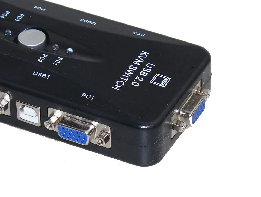Новинка USB2.0 KVM переключатель 4 порта Селектор VGA печать Авто монитор коробка
