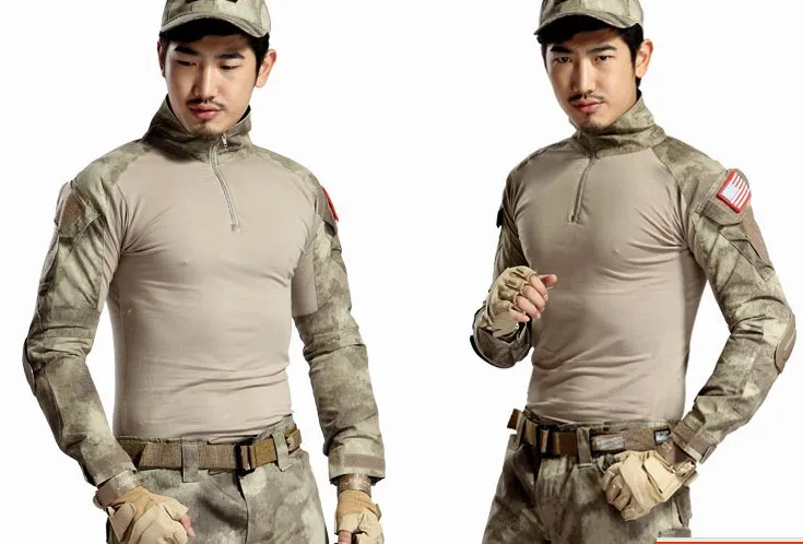 

Phoenix Fire 3 Commando training uniform field frogs tight clothing T-shirt tactical CP tactical jacket with pads 5 colors