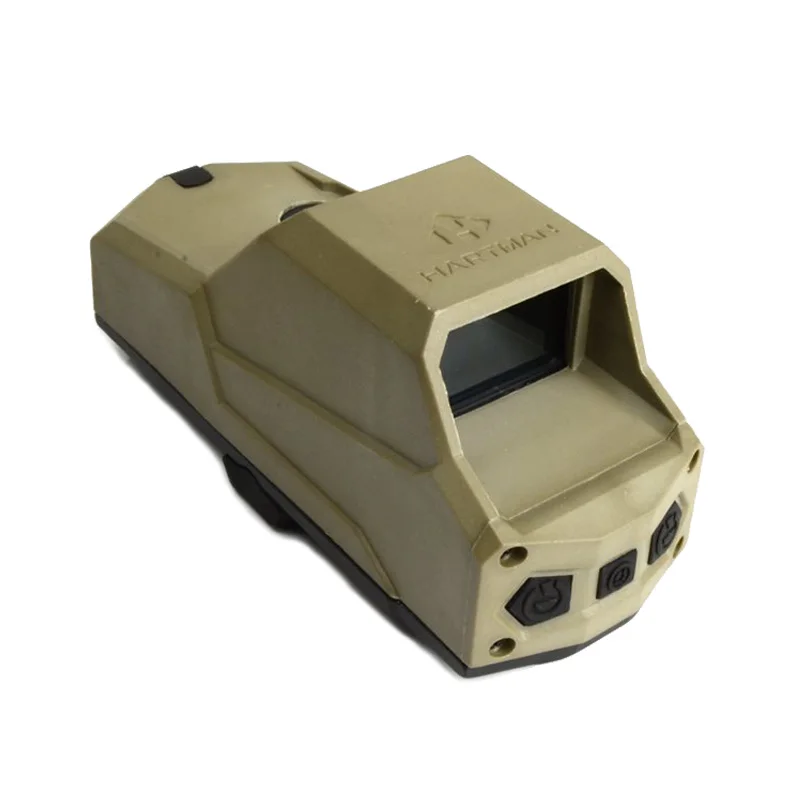 Тактический Хартман MH1 Red Dot Двойного Движения Сенсор Коллиматорный прицел с быстросъемным и USB Зарядное устройство с маркировкой - Цвет: Dark Earth
