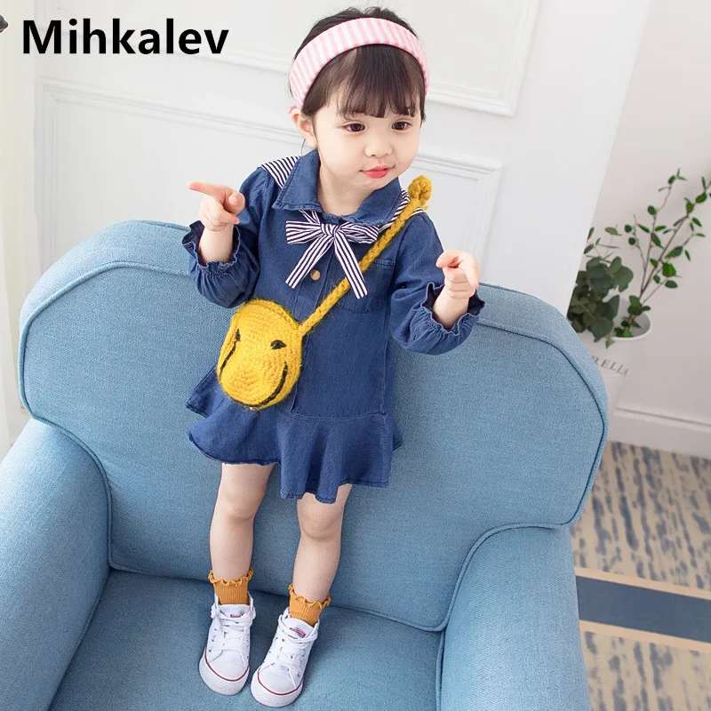 

Mihkalev 1 year girl baby birthday dress for kids clothes girls bow princess dresses 2018 autumn children clothing outfits