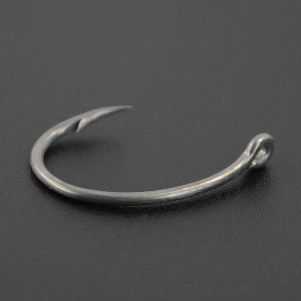 100pcs Teflon Coating High Carbon Stainless Steel Barbed hooks Carp Fishing Hooks Pack with Retail Original Box 8011
