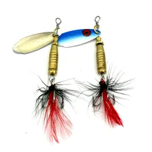 100 шт. вертушки прикормы 6 Г 6# крючки pesca рыболовные приманки иска колебания бас твердого металла блестки рыболовные снасти