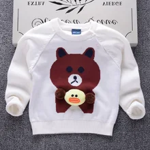 AD/свитера для девочек с рисунком головы коровы одежда для маленьких мальчиков свитера для мальчиков осенний свитер для малышей Детская одежда