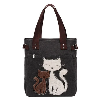

Trend retro Women bag large capacity cartoon printing Women shoulder bag casual fashion Women handbags bag