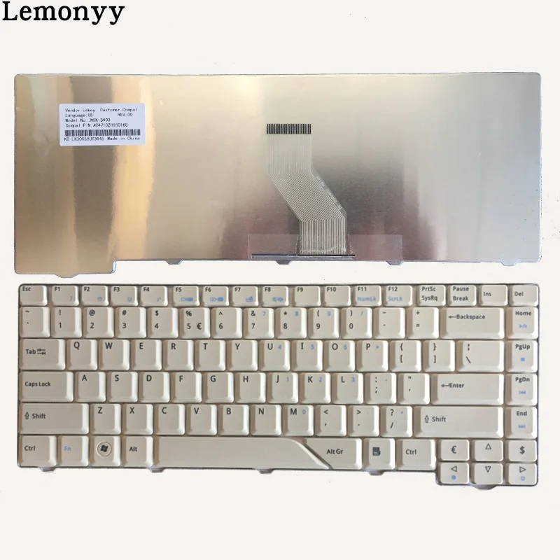 buy US laptop Keyboard for Acer MS2220 5312 4730 4730Z ZO1 1641 5315 5930G 4520G 4510 6920G 6935G 4930G 6920 6935 7300 White English