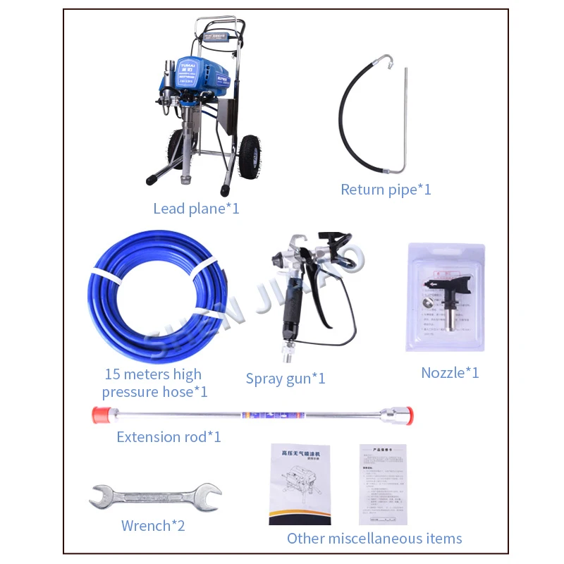220 В TM-1095 многофункциональный автоматический безвоздушный распылитель высокого давления латексная краска водостойкий Краскораспылитель 1 шт