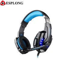 Каждый G9000 Басс Игровые наушники оголовье наушников с микрофоном светодиодный свет Gamer наушники USB для ноутбука планшет мобильные телефоны