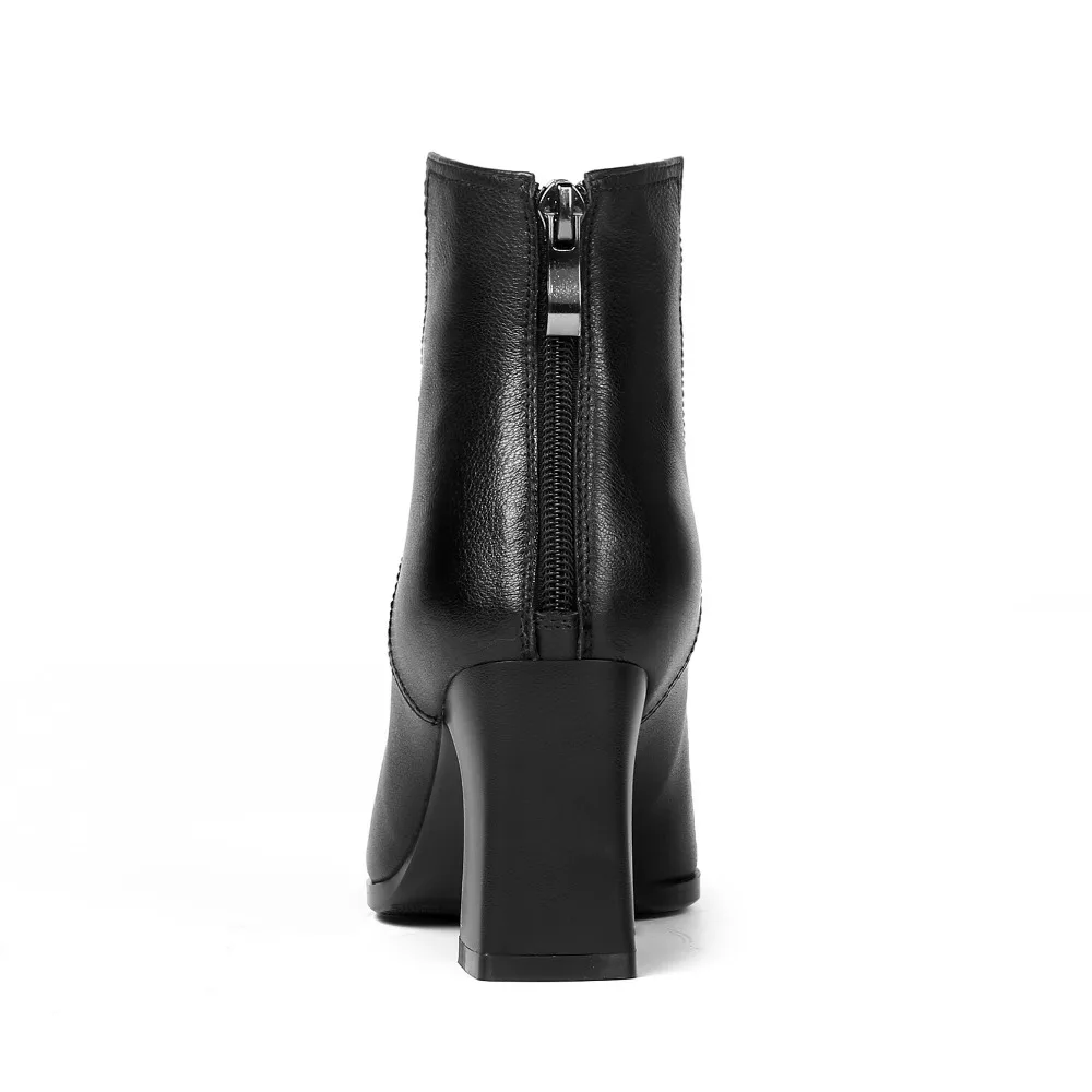 Hauts En Pour Femmes Chaussures Plush Short Botte Dame Courte Brogues Pu Britannique Grande tan Taille 42 Talons Inside Noir 34 Kickway Plush Black Main De Cuir black Décontracté tan Inside Richelieus À Style Owt47S8q