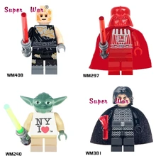 Один йода Нью-Йорк Красный Дарт Вейдер йода Анакин строительные блоки Скайуокера модели Кирпичи игрушки для детей