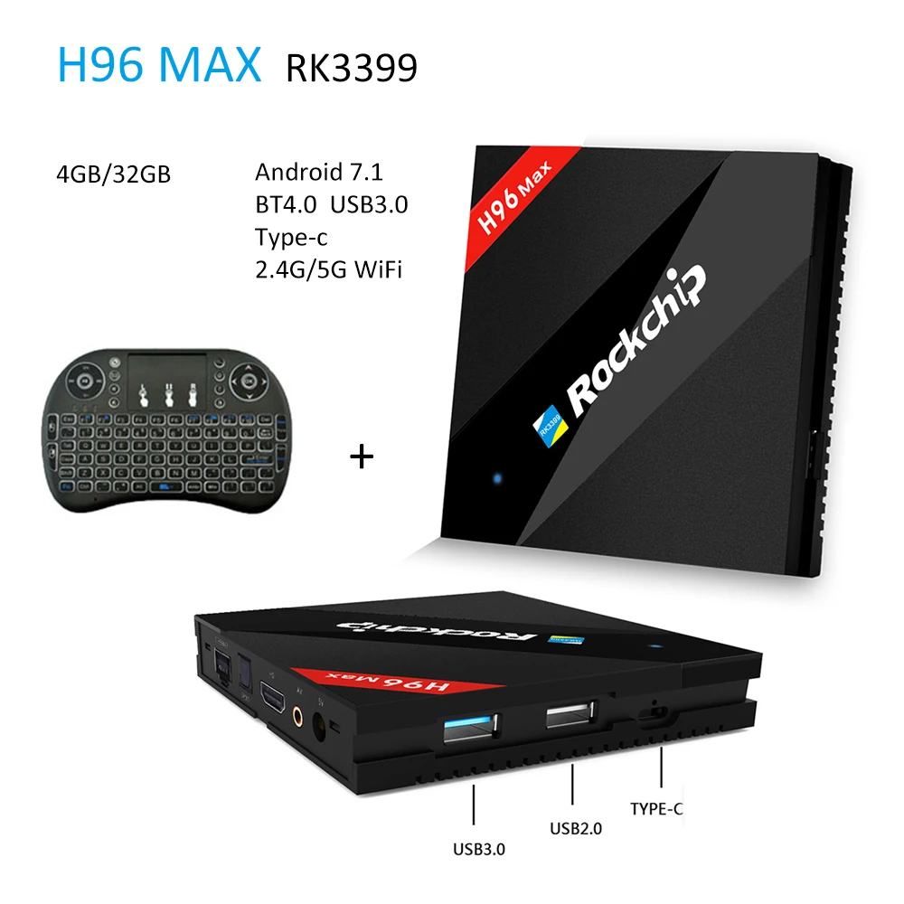 

1 year IPTV H96 MAX Smart TV BOX Android 7.1 RK3328 Quad core 4GB RAM 32GB ROM 4K BT4.0 USB3.0 WiFi 2.4G/5G HDR10 Media Player