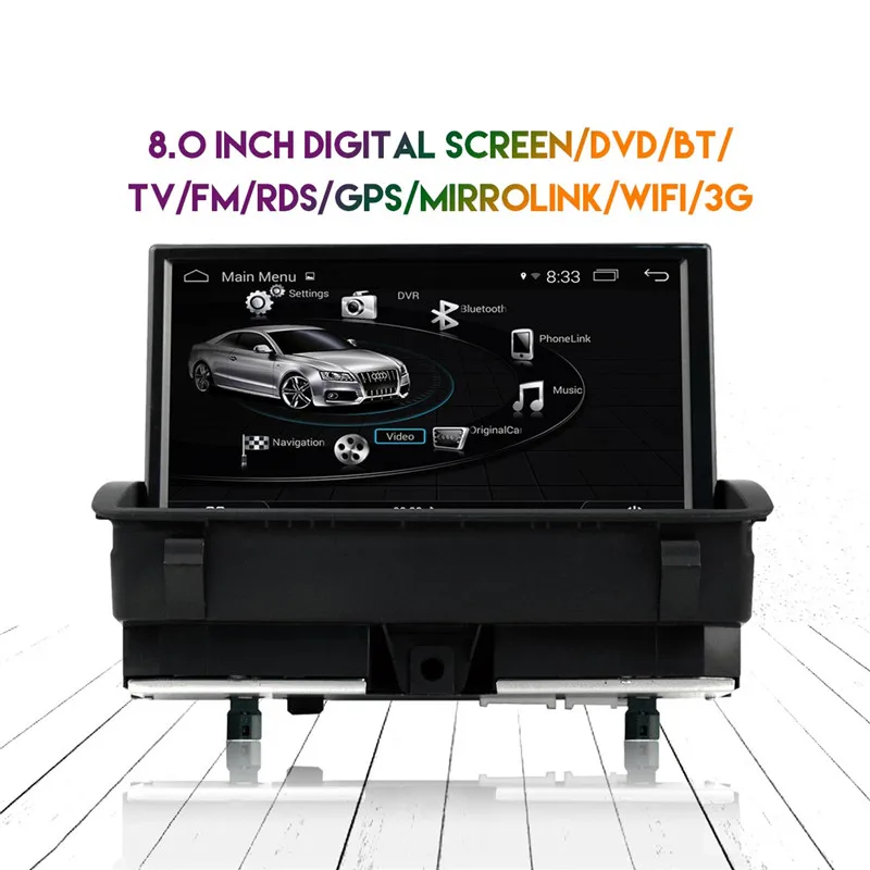 2din Android 9,0 автомобильный dvd-плеер gps радио для Audi Q3 2011 2012 2013- Стерео Аудио Видео Мультимедиа Bluetooth Авто