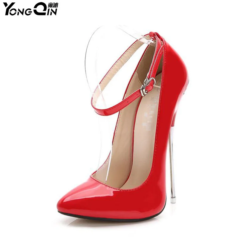 

2018 New Women Pumps Sexy 16CM High Heels Shoes Fashion Pointed Toe Wedding Party Women Shoes size 35-44