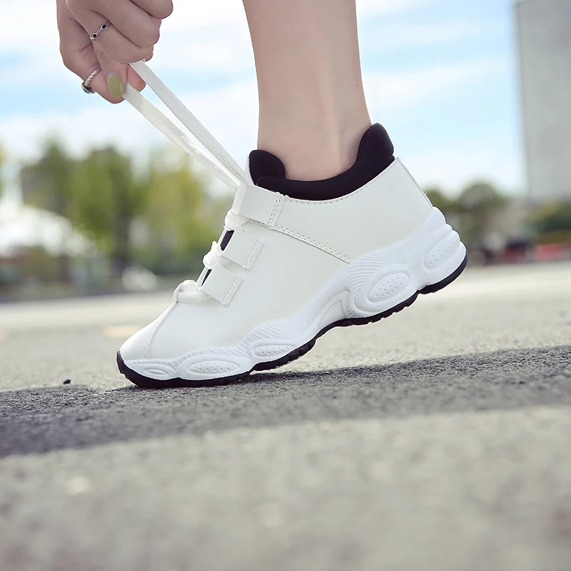 

Women's casual shoes 2019 women's breathable fashion sports shoes high-heeled breathable casual running shoes Zapatos de mujer
