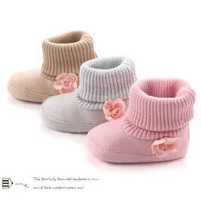 Обувь для малышей, милый загрузки для маленьких девочек обувь для помещения модные мягкие кровать малыша Обувь