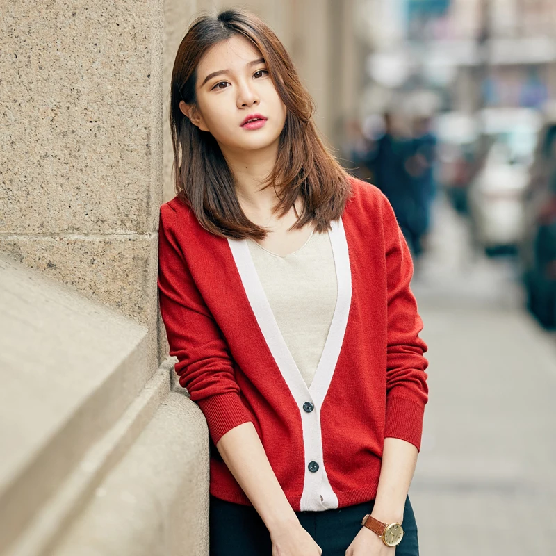 adohon 2017 womens winter Cashmere sweaters and auntmun women knitted Cardigan High Quality Warm Female Vneck Long Casual Open
