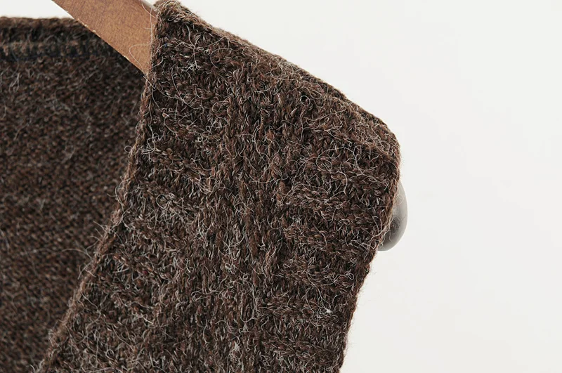 AKSLXDMMD Свободный Повседневный вязаный жилет осенний Witner размера плюс Женский вязаный свитер с v-образным вырезом Топы Пуловер женский LH1147