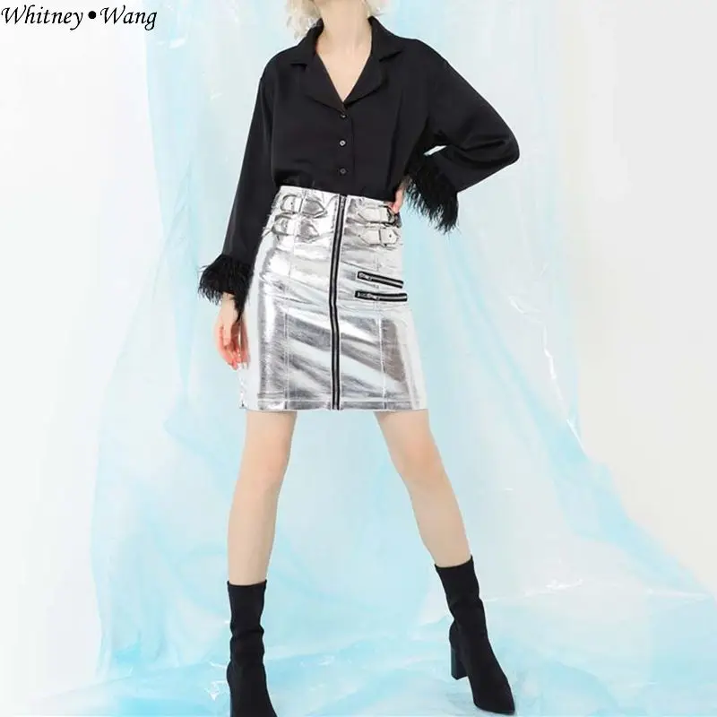 Женская блузка с перьями WHITNEY WANG модная уличная одежда для осени и зимы блузки