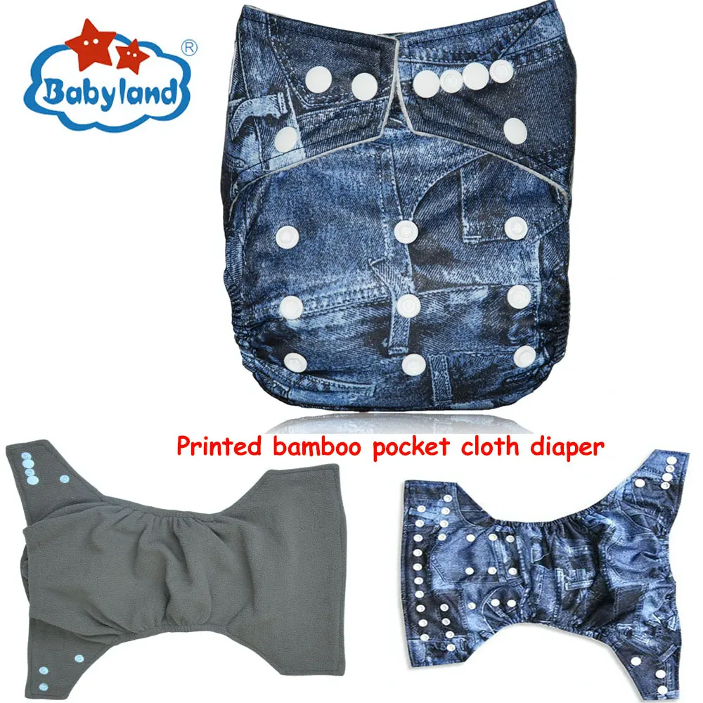 2017 New year BIG DISCOUNT Bamboo Charcoal Cloth Diapers Pocket Diapers