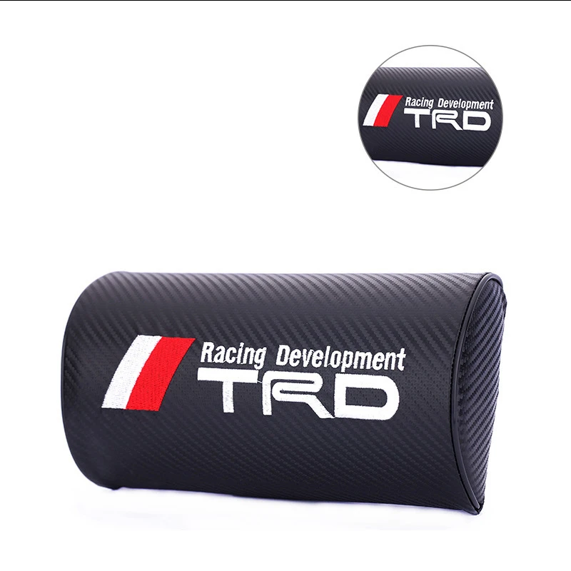 2 шт. подголовник из углеродного волокна для Toyota TRD corolla chr avensis yaris rav4 аксессуары