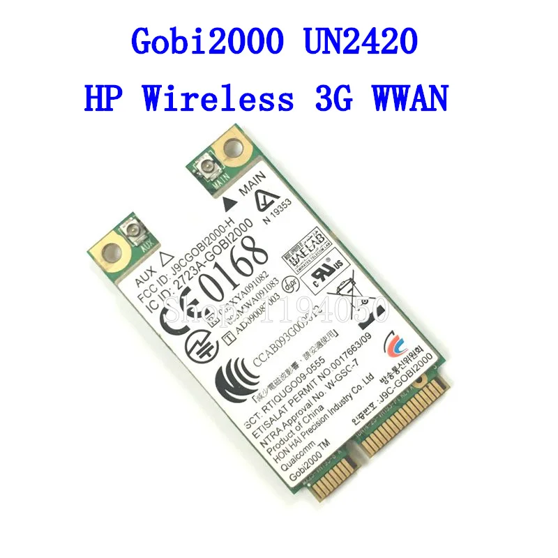 Gobi2000 UN2420 беспроводная сетевая карта 3g WWAN для 2540 P 2740 P 8440 P 8440 W 8540 P 8540 W 8740 W P