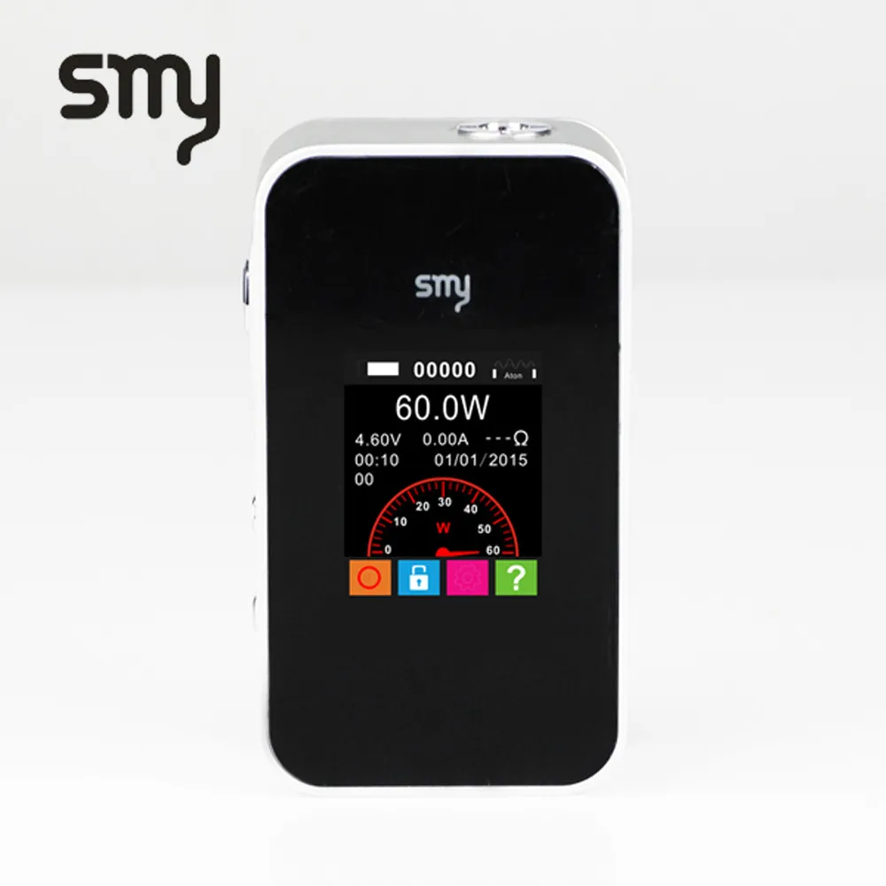 

SALE SMY60 60W Box Mod LCD Screen 18650 Mod Box Electronic Cigarette Hookah Pen Mod