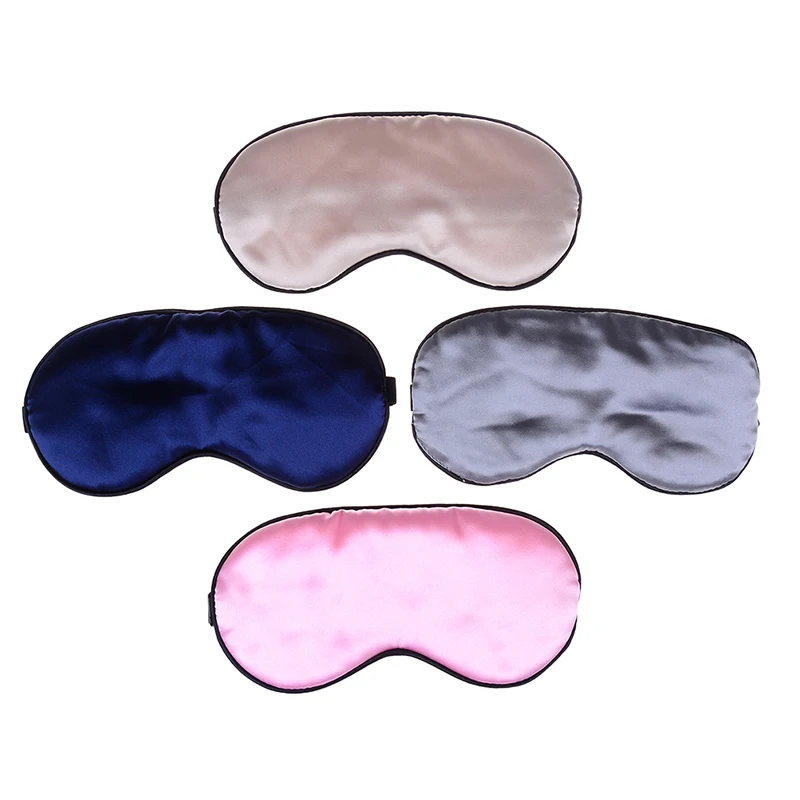 

1PCS Portable Eyepatch Travel Silk Sleep Mask Supple Eye Shade Breathable Rest Blindfold Eye Cover Night Sleeping Mask