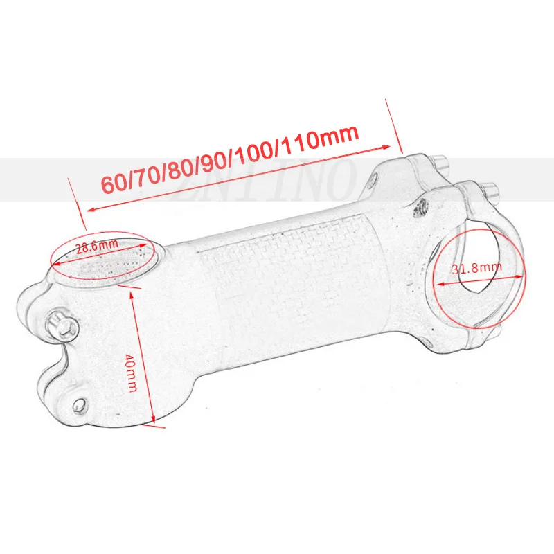 Без логотипа ZNIINO супер свет стволовых 99,7 г угол 7 матовый/глянцевый 60/70/80/90/100/110mm сверхлегкий углеродного алюминиевый стержень рулевой