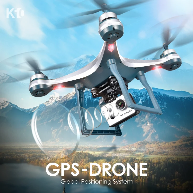 Квадрокоптер Lamsam K10 GPS Wi Fi FPV с регулируемой камерой 1080P /720p время полета 25