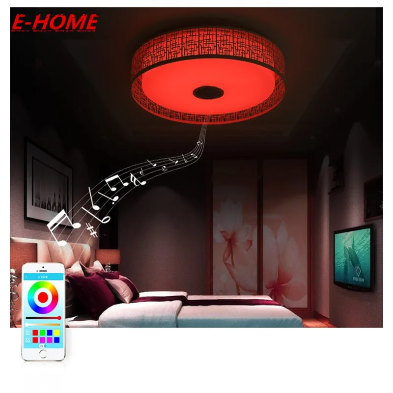 

2017 New RGB Dimmable 36W LED ceiling Light with Bluetooth & Music 90-260V modern Led ceiling lamp for 15 -20 Square meters