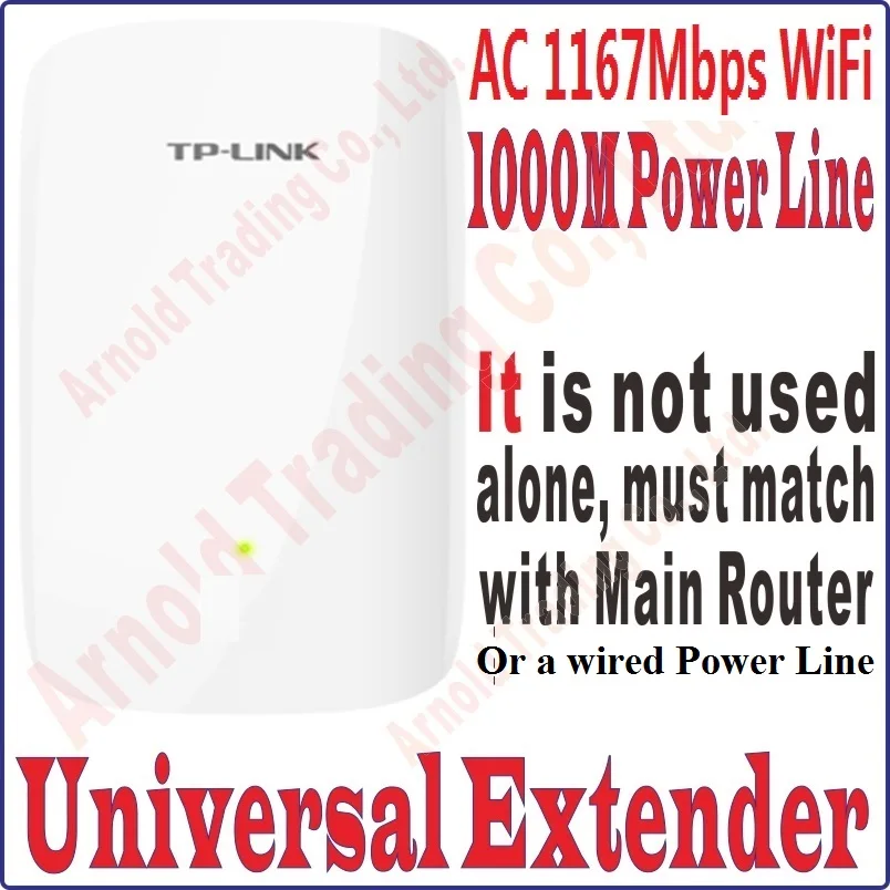 TPLink один универсальный WiFi удлинитель 1200 Мбит/с сетевой адаптер удлинитель 2,4 ГГц 300 м 5 ГГц 867 м WiFi Беспроводная точка доступа удлинитель