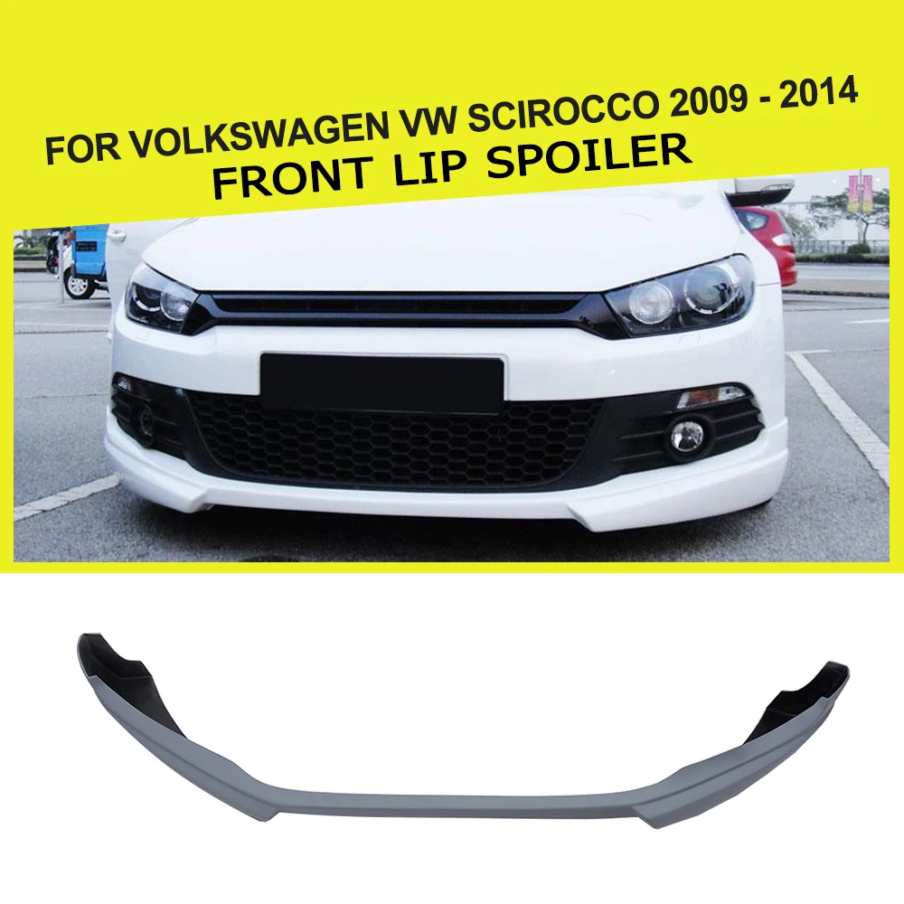 PU Grey Front Lip Spoiler Chin for Volkswagen VW SCIROCCO 2009 - 2014 Car Tuning Parts | Автомобили и мотоциклы