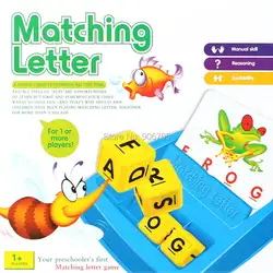 Семейная забавная игра с буквами для дошкольников, игра с буквами Matchin, английское слово ABC Puzzle Развивающие игрушки