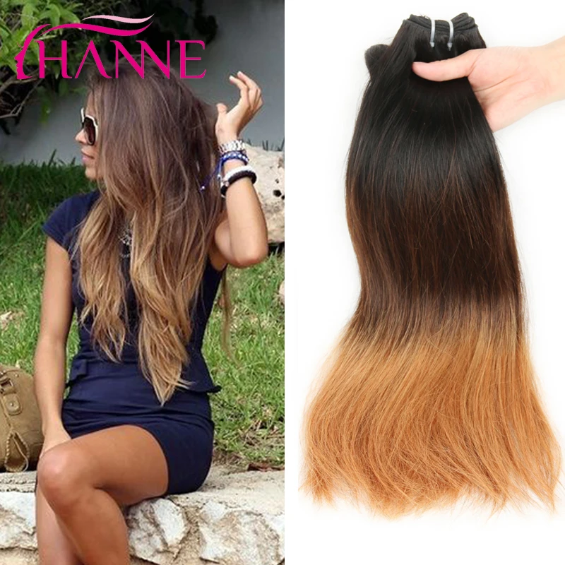 

1B/4/27 Ombre Peruvian Straight Hair 3 Tones Ombre Hair Extensions, 8A Peruvian Virgin Remy Hair Straight Ombre Hair 3 Bundles