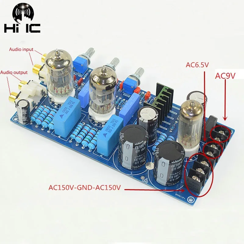 Домашние усилители аудио усилитель 6N1 Tone Board ламповый усилитель Preamplificador ламповый предусилитель доска