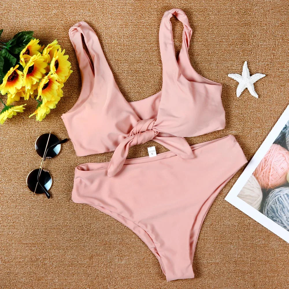 

Women Sexy Bikini Set Push-Up Padded Swimwear Swimsuit Bathing Bow Summer Beachwear Brazil Bathing Suit