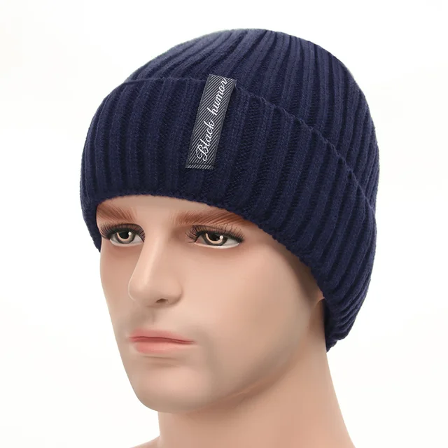 Buy Fleece Lined Warm Beanie Hat Men Women Knitted Cap Winter Hat Scarf Set