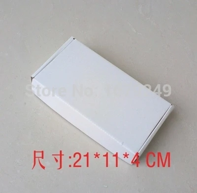 21*11*4 см Белый E grade крафт гофрокартон бумажная коробка кошелек/портмоне
