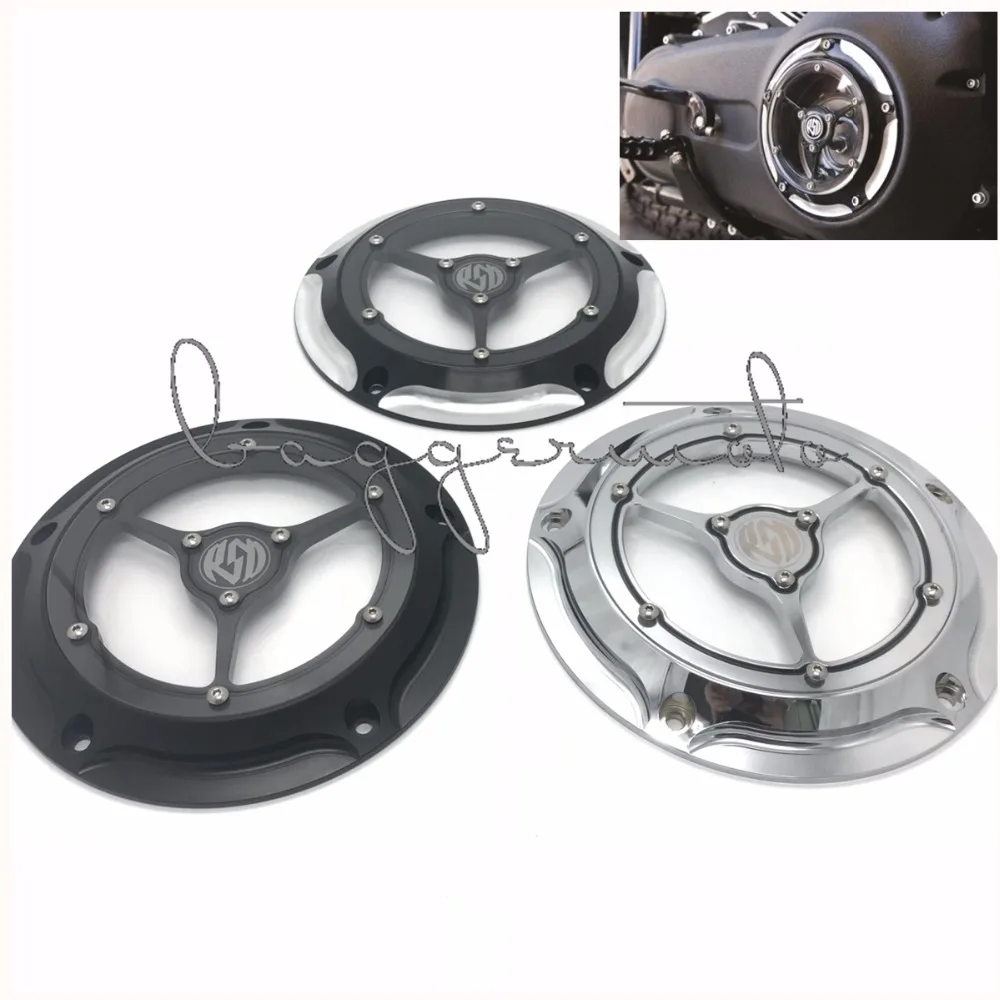 RSD Motorcycle 5 Hole Beveled Derby Cover Aluminum For Harley Touring FLH T 2016 2017 For