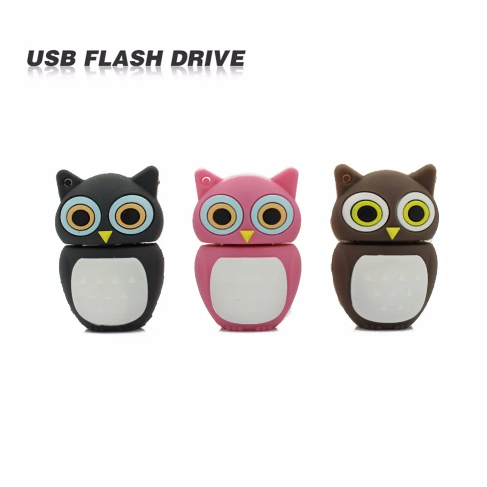 

Cute Usb Flash Drive Pen Drive 4gb 8gb 16gb 32gb Pendrive USB 2.0 Memory stick U disk lovely OWL  Animal Cartoon Creative Gift