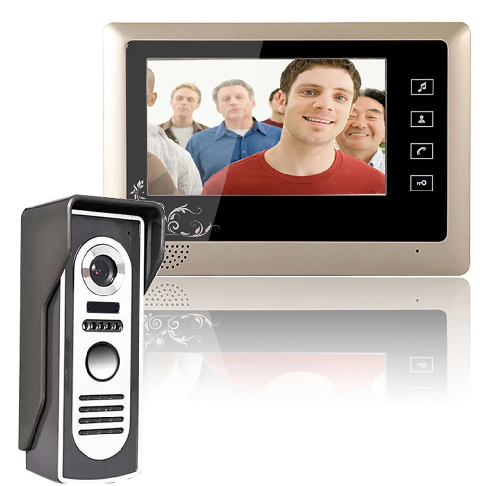bilder für Freies verschiffen! mountainone 7 zoll video türsprechanlage türklingel intercom system kit 1-kamera 1-monitor-nachtsicht bilder für Freies verschiffen! mountainone 7 zoll video türsprechanlage türklingel intercom system kit 1-kamera 1-monitor-nachtsicht