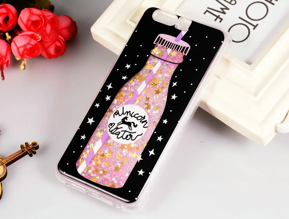 Icoque Fashion Cases for Huawei Honor 9 Case Glitter Silicone Soft Cute Liquid Honor9 Protection Cover for Honor 9 Case Luxury (8)