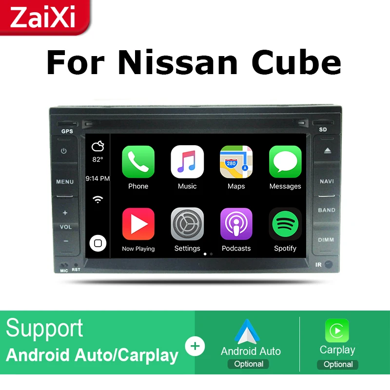 ZaiXi android автомобильный dvd GPS; Мультимедийный проигрыватель для Nissan Cube(Z12) 2009~ Автомобильный dvd Навигация Радио Аудио видео плеер