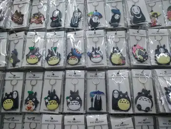

100Pcs mixed Japanese anime Key Chains Pendant PVC Key Chains For Best Small gifts SM439