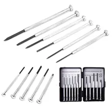 11pcs Precision Multifunction Mini Small Screwdriver Set With Slotted Phillips Bits For Watch Glasses Screw Driver Repair Tools