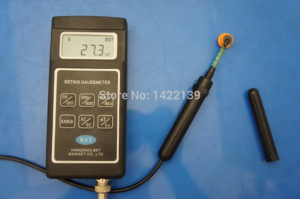 BST600 Gaussmeter/Teslameter , AC / DC magnetic field gauss meter (Tesla) BST-600 , 0~200mT~2000mT