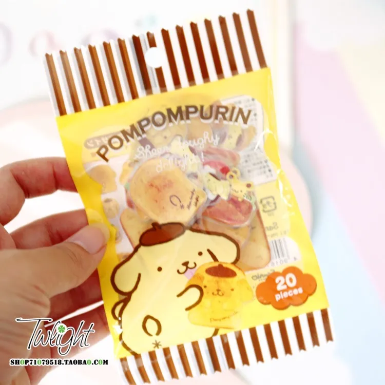 

4Models Frog pudding dog Plastic Sticker Doll Accessories Big Ears Cinnamoroll Book Stickers Home Decoration