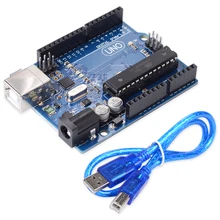 10 компл. UNO R3 для Arduino (без логотипа) MEGA328P ATMEGA16U2 10 компл. = 10 шт. доска + 10 шт. кабель USB